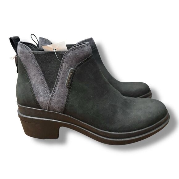 Merrell Chateau III Black Pull Waterproof Ankle Booties Boots Women’s Size 8.5 - Picture 1 of 10